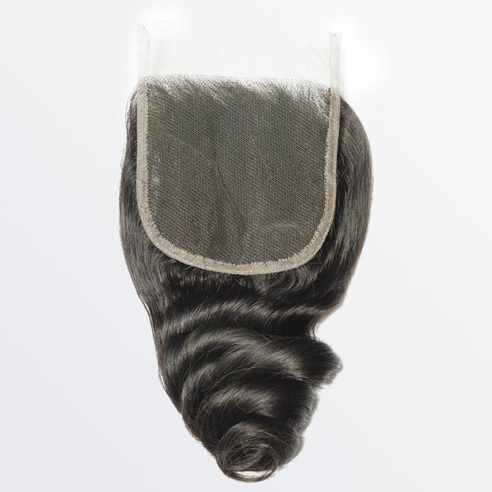 14-20 Inch 4" x 4" Loose Wave Free Parted Lace Closure