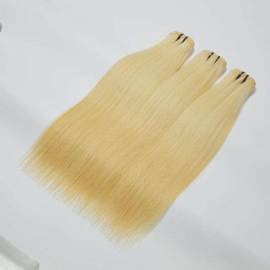 12-30 Inch 12A Raw Hair #613 Lightest Blonde Straight Bundles