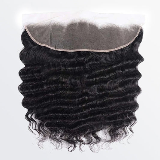 14-20 Inch 13" x 4" Loose Deep Wavy Free Parted Frontal
