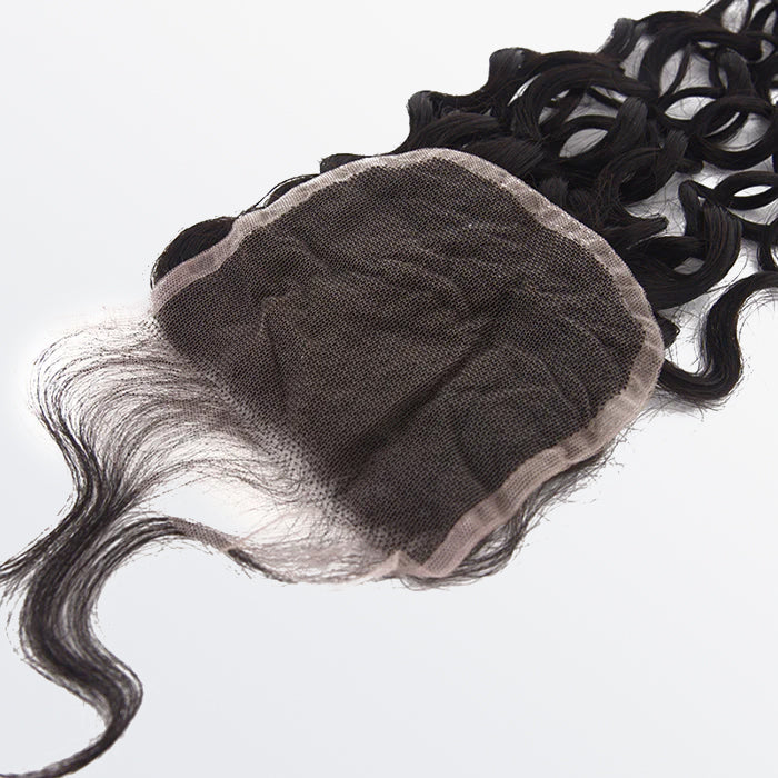 14-18 Inch 4" x 4" Water Wavy Free Parted Lace Closure