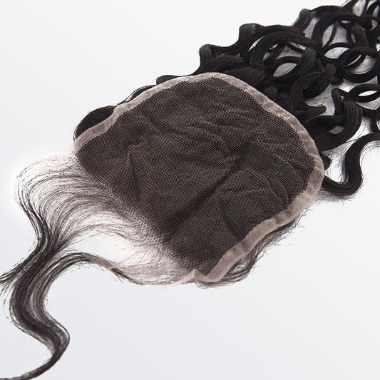 14-18 Inch 4" x 4" Water Wavy Free Parted Lace Closure