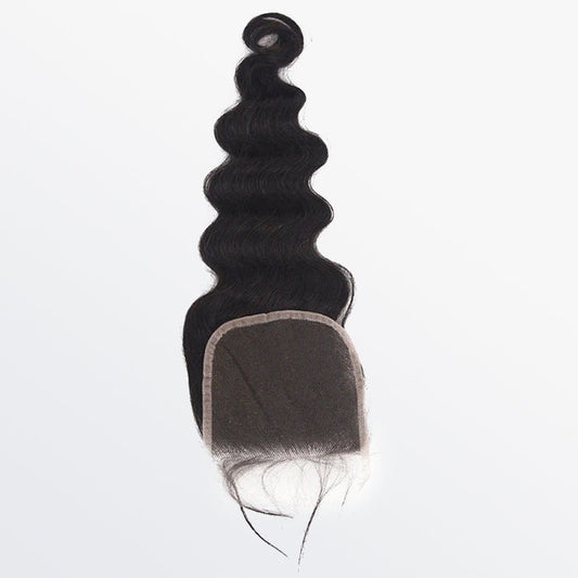 14-20 Inch 4" x 4" Ocean Wavy Free Parted Lace Closure