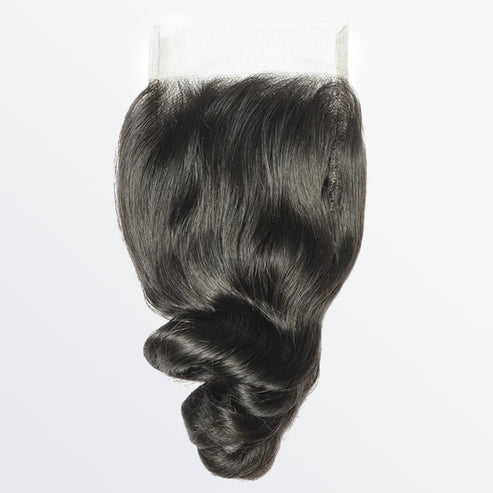 14-20 Inch 4" x 4" Loose Wave Free Parted Lace Closure
