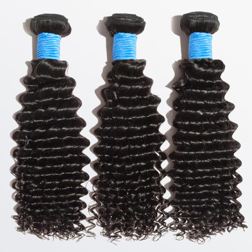 10-36 Inch Deep Curly Virgin Bundles