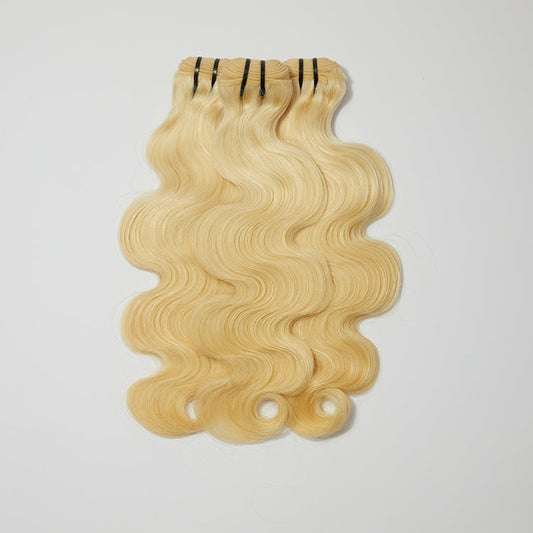 12-30 Inch 12A Raw Hair #613 Lightest Blonde Body Wave Bundles